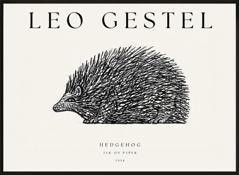 Leo Gestel Hedgehog No1 - Poszter