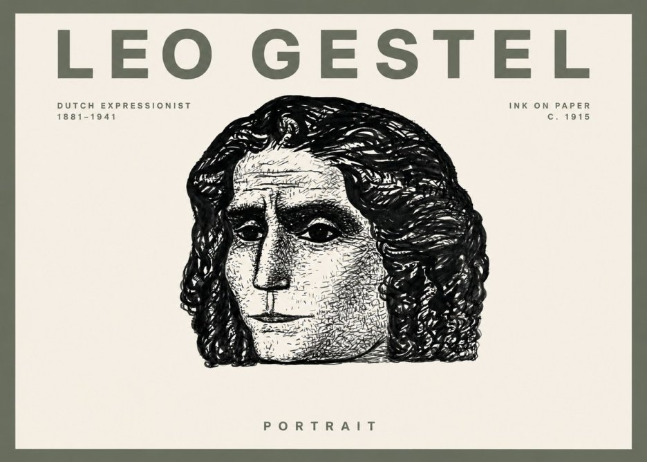 Leo Gestel Portrait No2 - Poszter