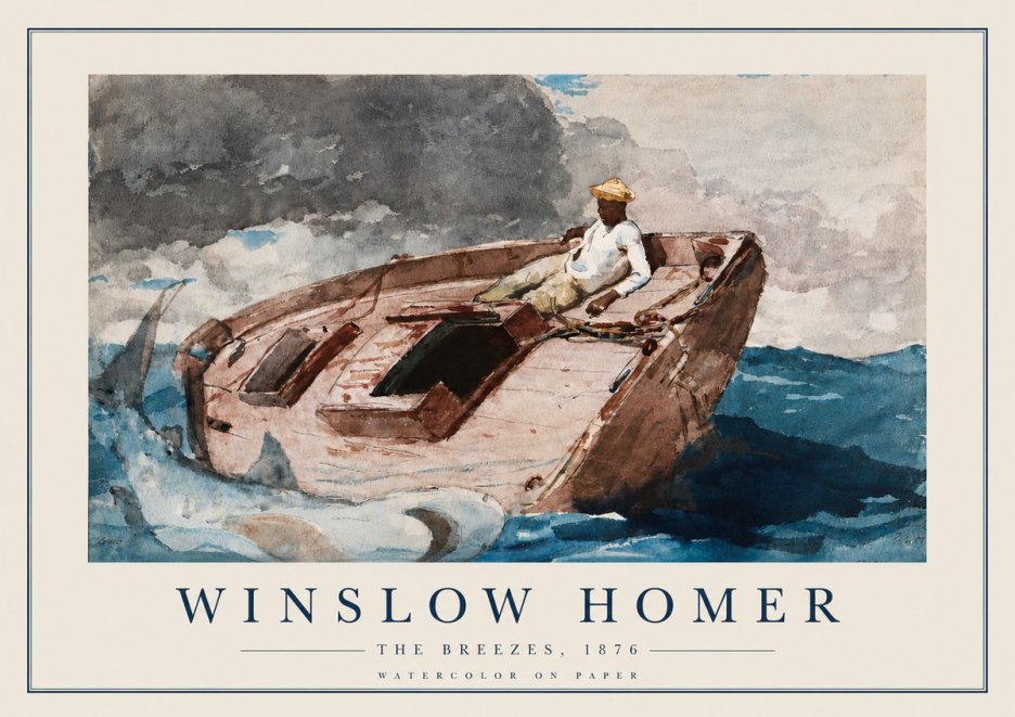 Winslow Homer The Breezes No3 - Poszter