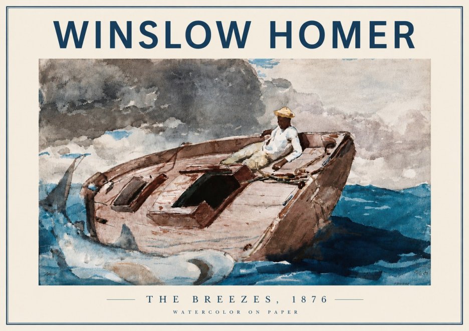 Winslow Homer The Breezes No5 - Poszter