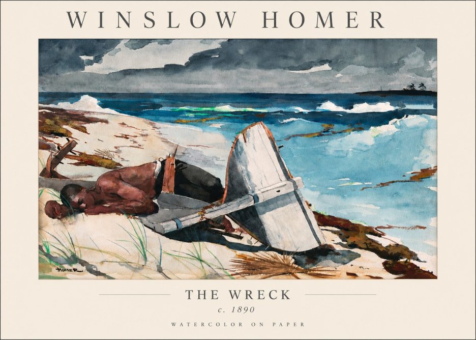 Winslow Homer The Wreck No3 - Poszter