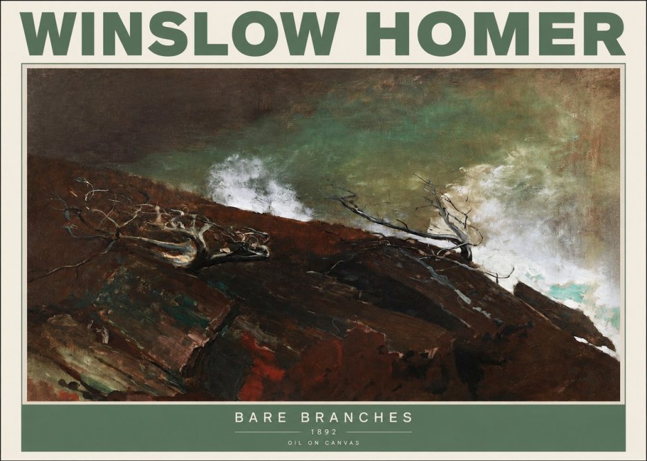 Winslow Homer Bare Branches, 1892 No2 - Poszter