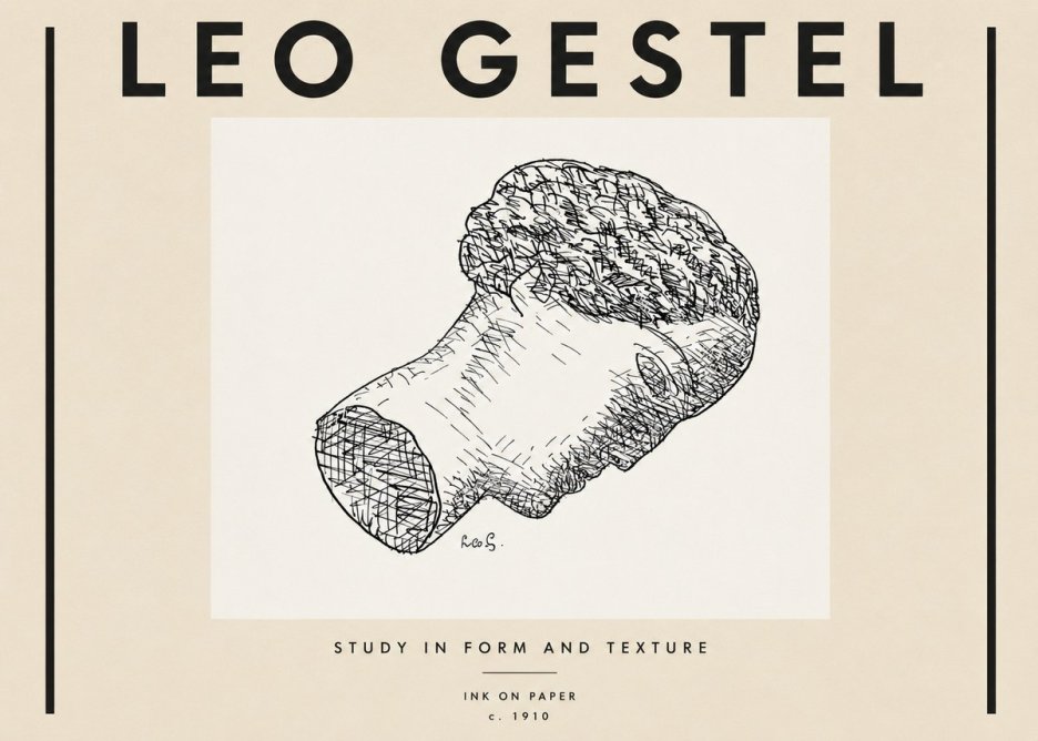 Leo Gestel Study in Form and Texture No4 - Poszter