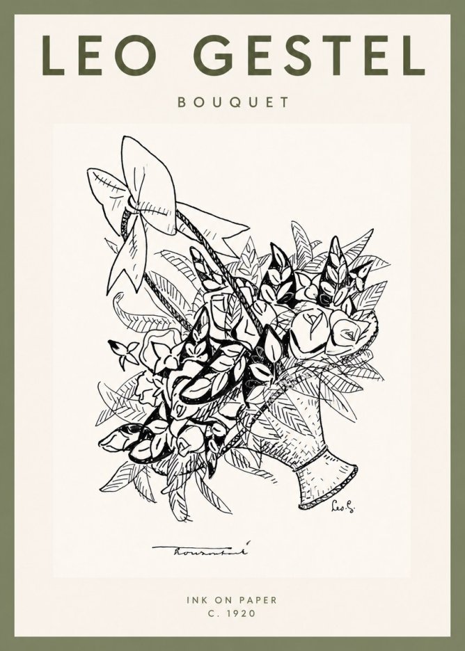 Leo Gestel Bouquet No2 - Poszter