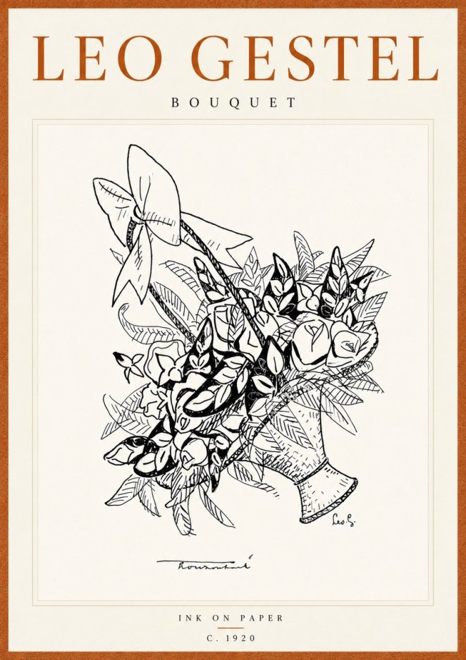 Leo Gestel Bouquet No6 - Poszter