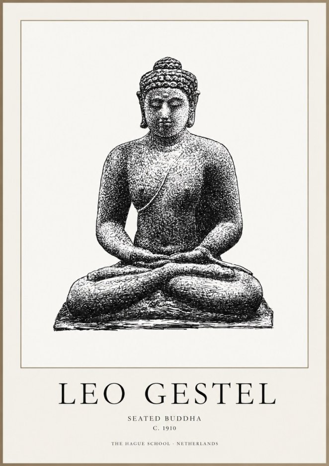 Leo Gestel Seated Buddha No1 - Poszter
