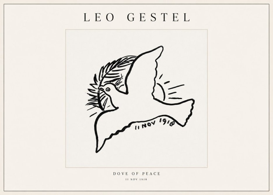 Leo Gestel Dove of Peace No1 - Poszter