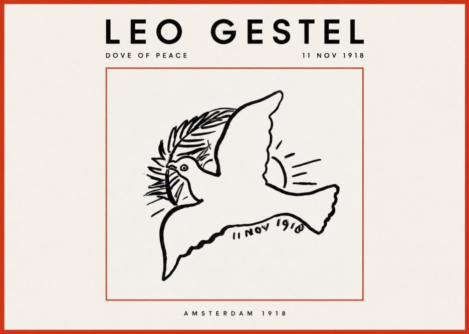 Leo Gestel Dove of Peace No2 - Poszter