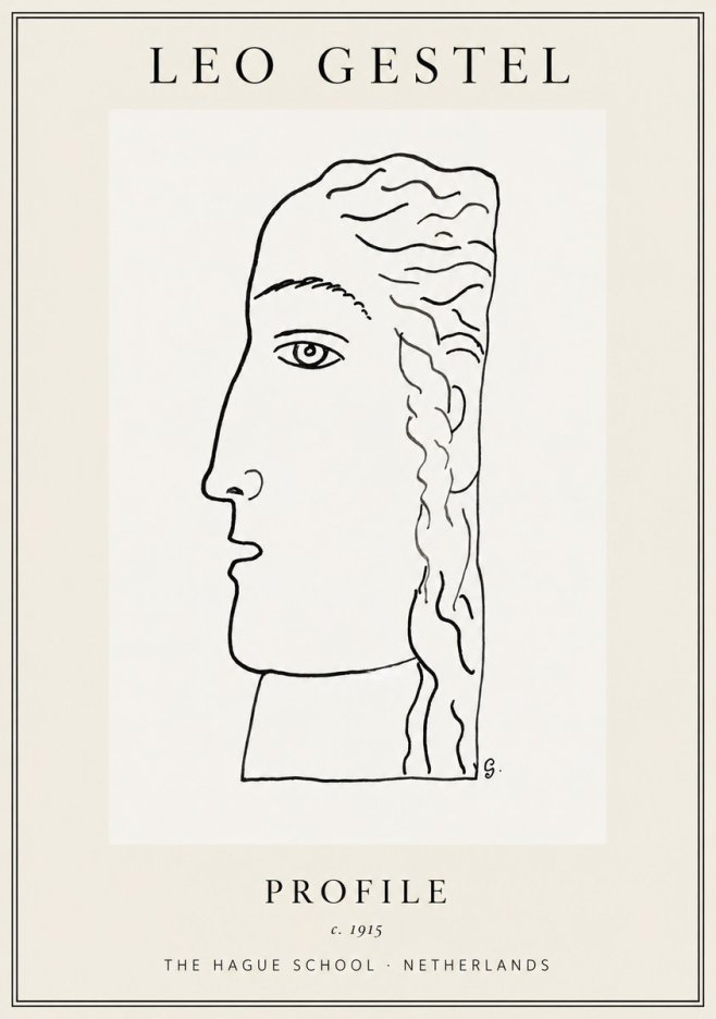 Leo Gestel Profile No1 - Poszter