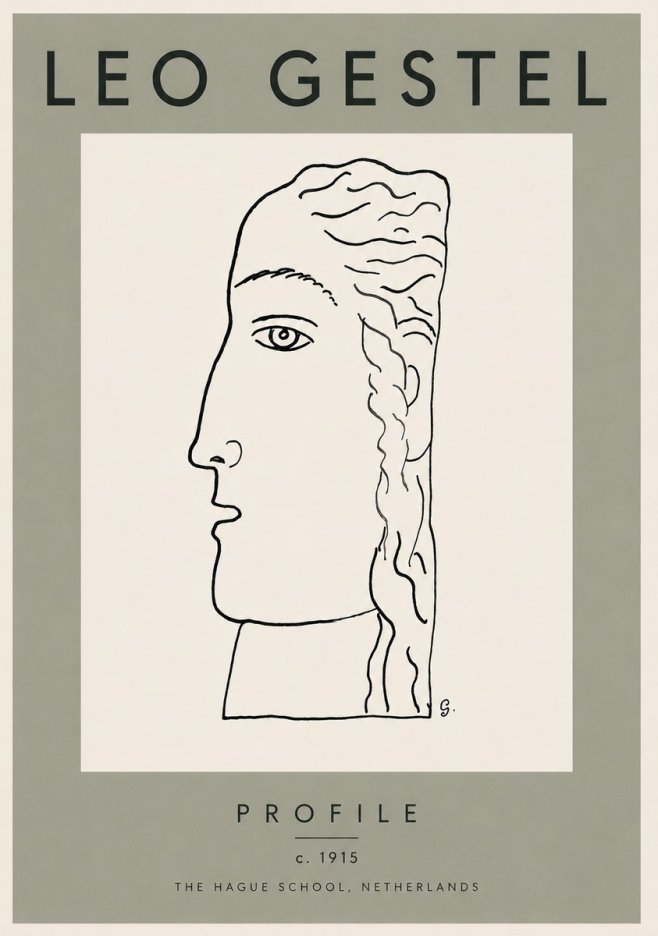 Leo Gestel Profile No3 - Poszter