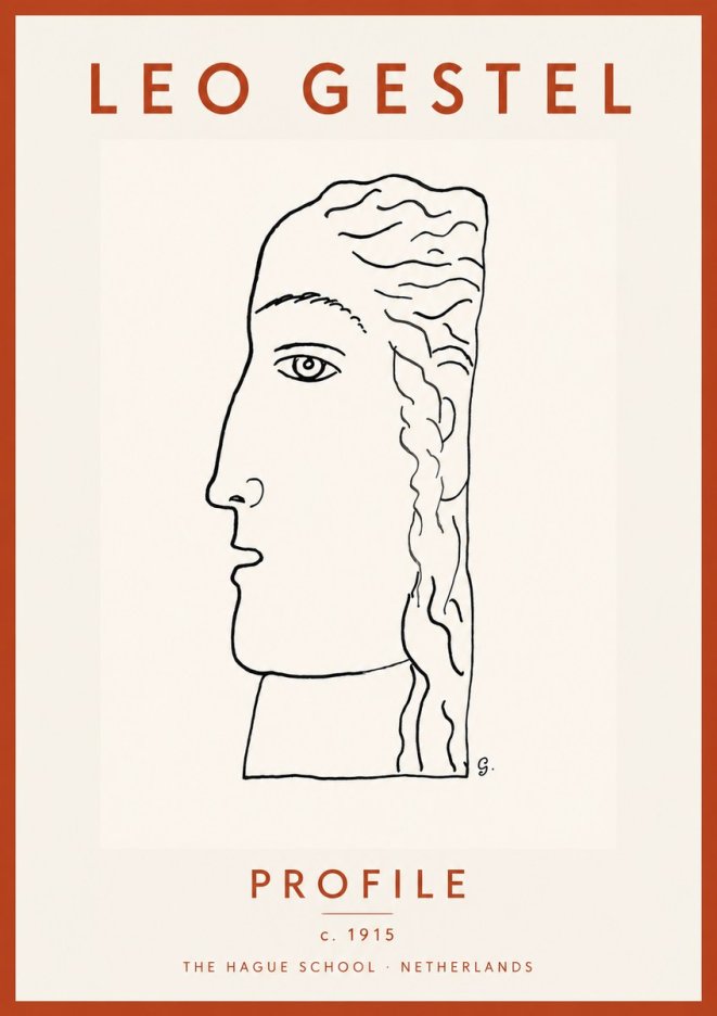 Leo Gestel Profile No4 - Poszter