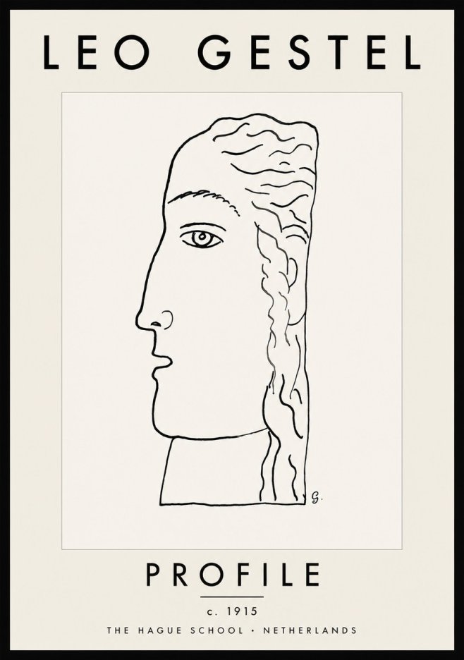 Leo Gestel Profile No5 - Poszter