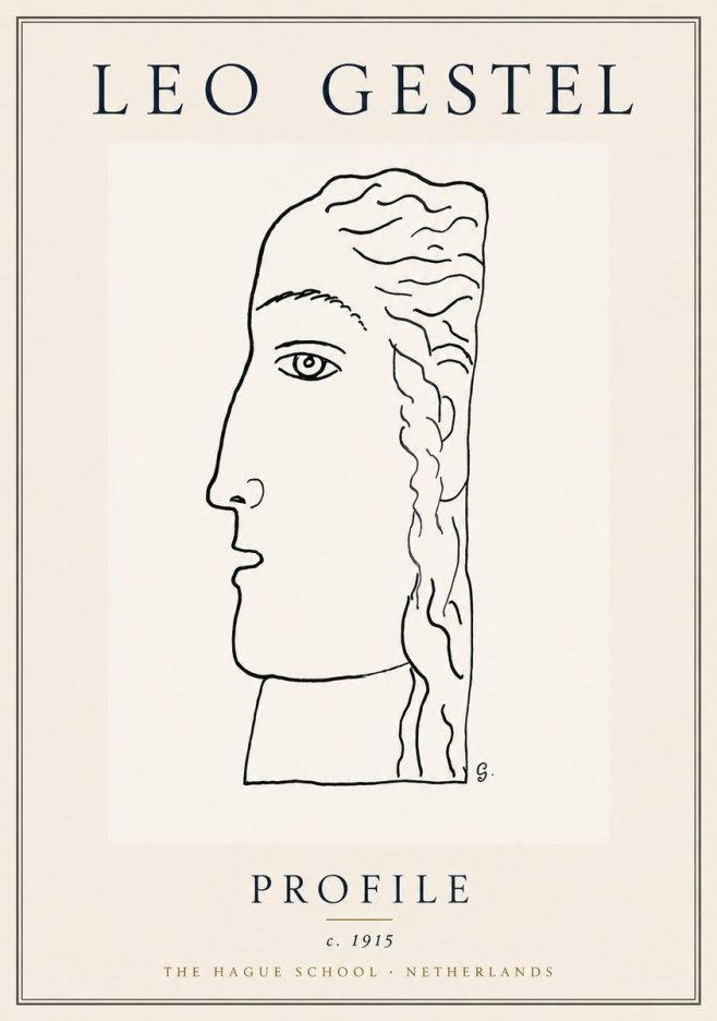 Leo Gestel Profile No6 - Poszter