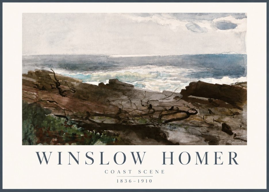 Winslow Homer Coast Scene No4 - Poszter