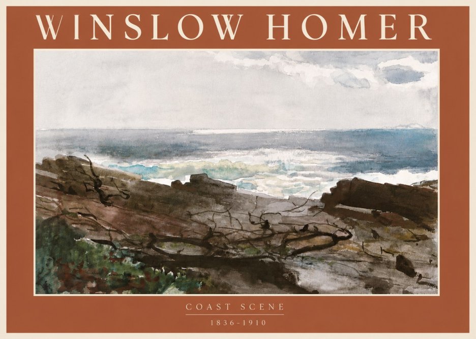 Winslow Homer Coast Scene No6 - Poszter