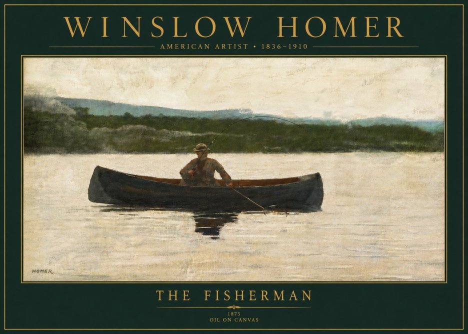Winslow Homer The Fisherman No5 - Poszter