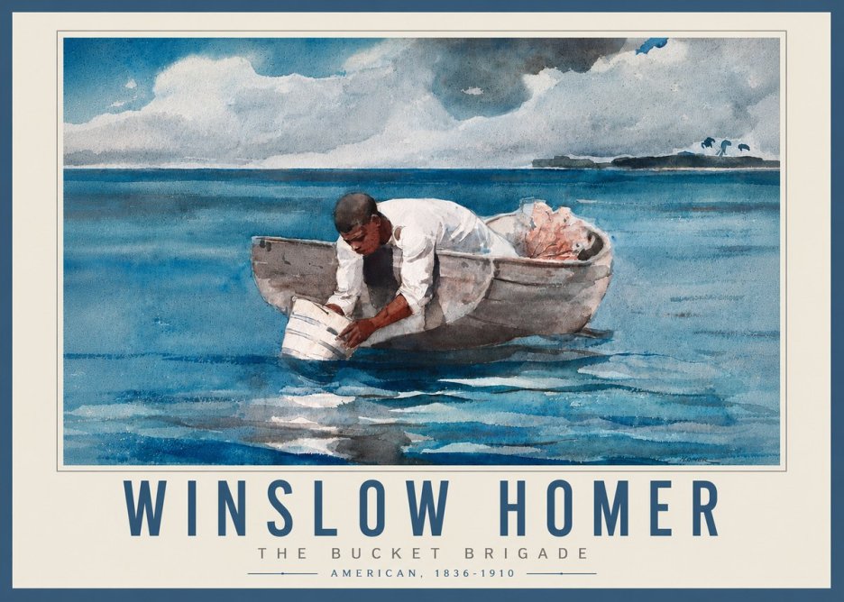Winslow Homer The Bucket Brigade No4 - Poszter