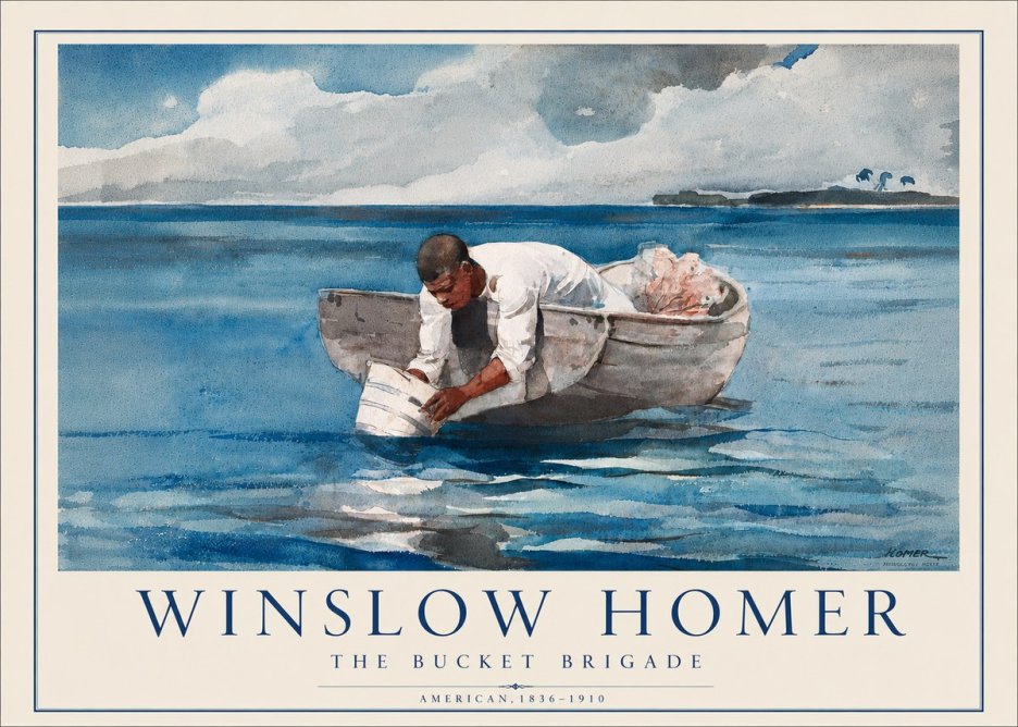 Winslow Homer The Bucket Brigade No5 - Poszter