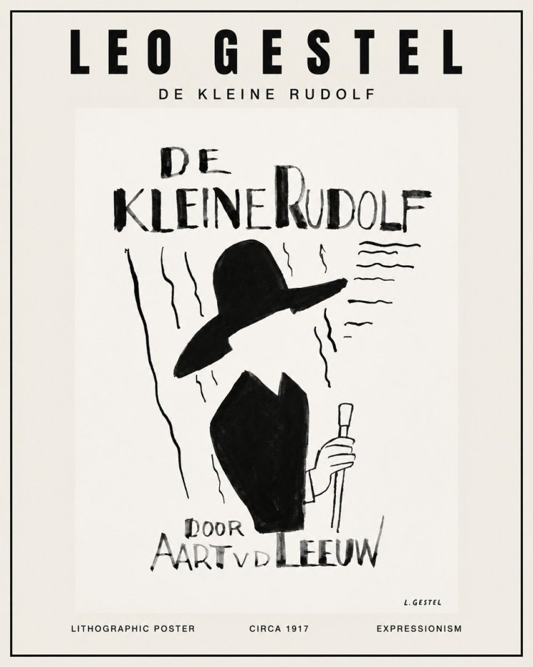 Leo Gestel De Kleine Rudolf No1 - Poszter