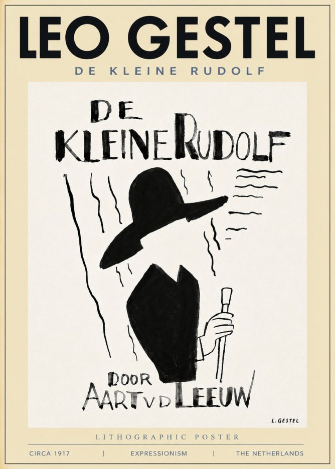 Leo Gestel De Kleine Rudolf No3 - Poszter