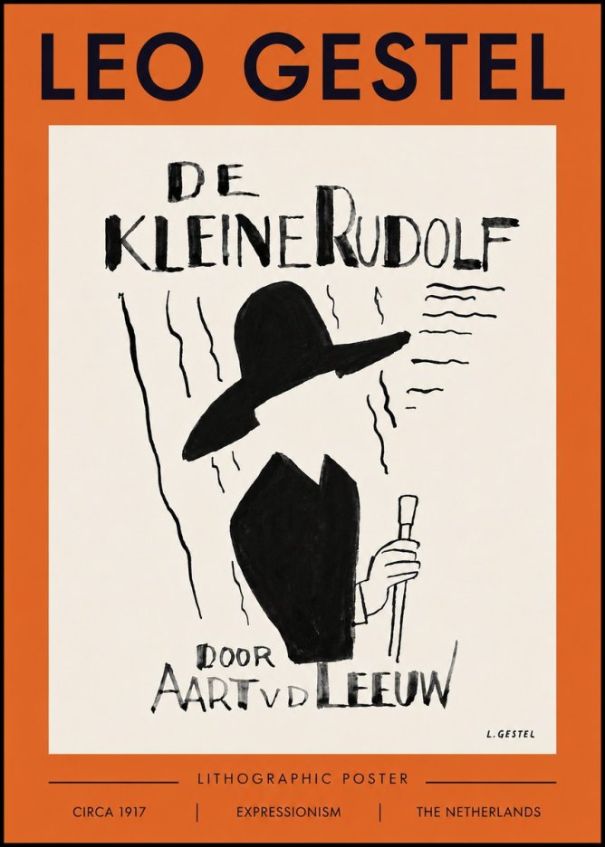 Leo Gestel De Kleine Rudolf No4 - Poszter