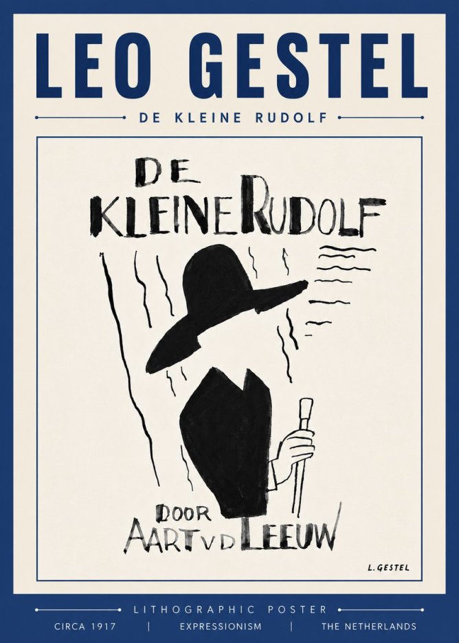 Leo Gestel De Kleine Rudolf No5 - Poszter
