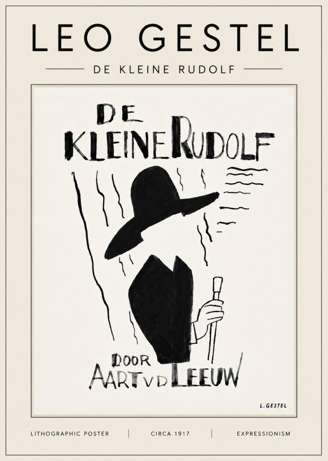 Leo Gestel De Kleine Rudolf No6 - Poszter