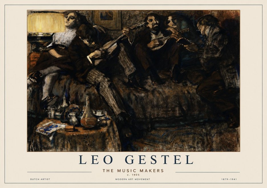 Leo Gestel The Music Makers No3 - Poszter