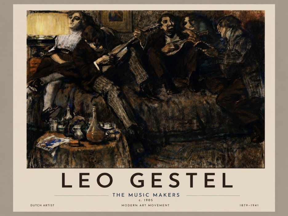Leo Gestel The Music Makers No4 - Poszter