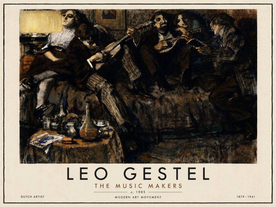 Leo Gestel The Music Makers No5 - Poszter