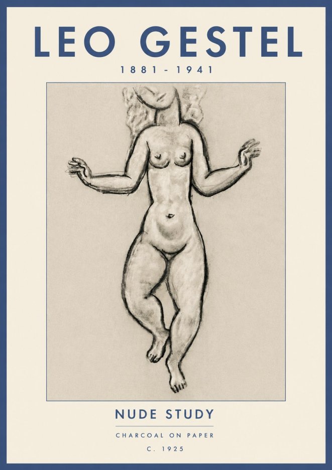 Leo Gestel Nude Study No6 - Poszter