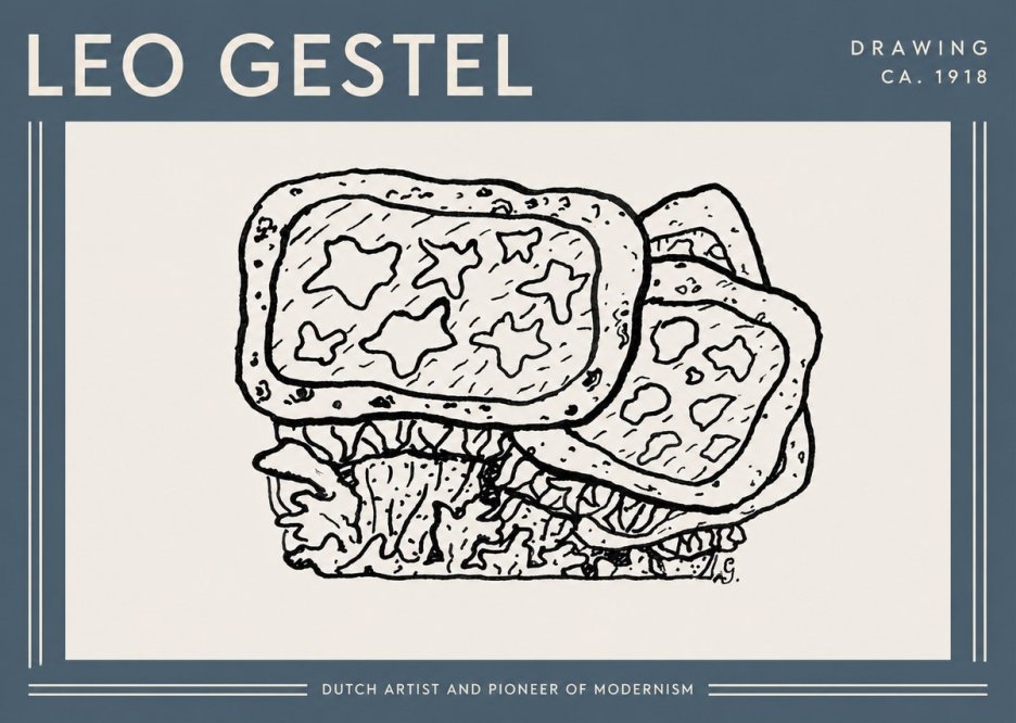 Leo Gestel Drawing Ca. 1918 No4 - Poszter