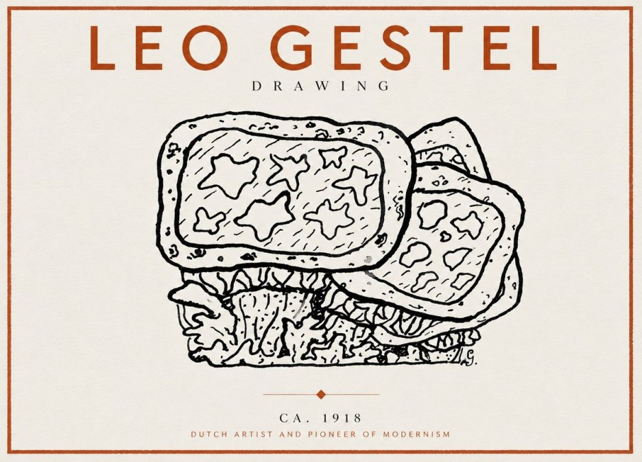 Leo Gestel Drawing Ca. 1918 No5 - Poszter
