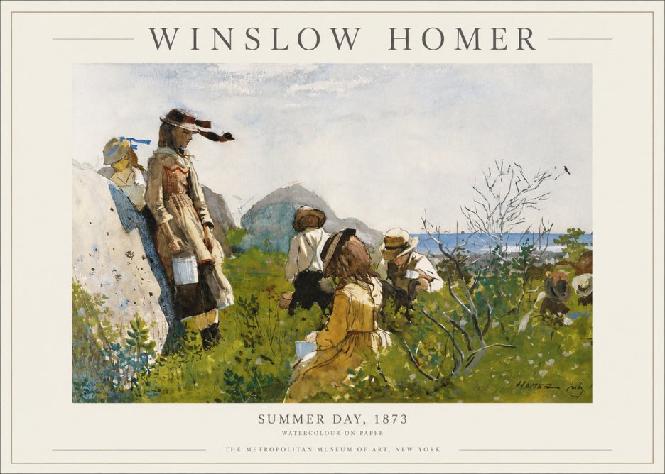 Winslow Homer Summer Day, 1873 No3 - Poszter