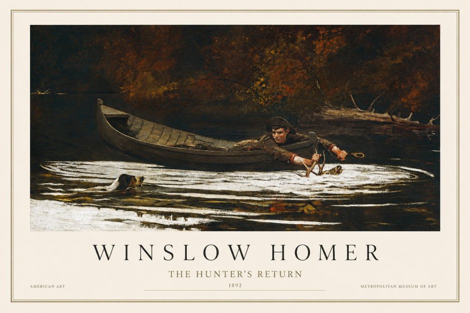 Winslow Homer The Hunter's Return No1 - Poszter