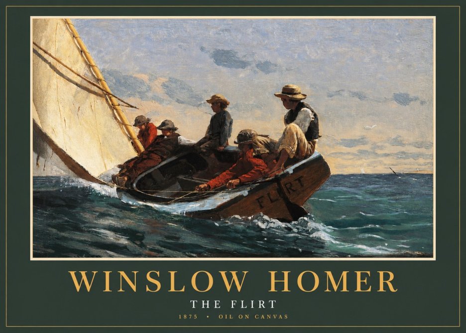 Winslow Homer The Flirt No2 - Poszter