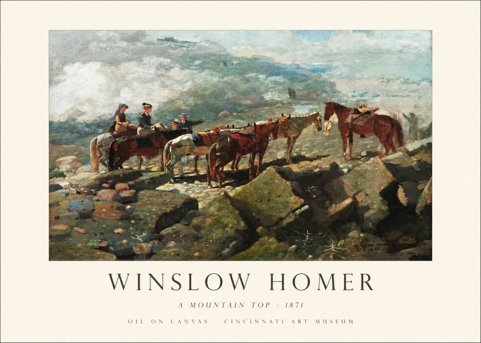 Winslow Homer A Mountain Top No1 - Poszter