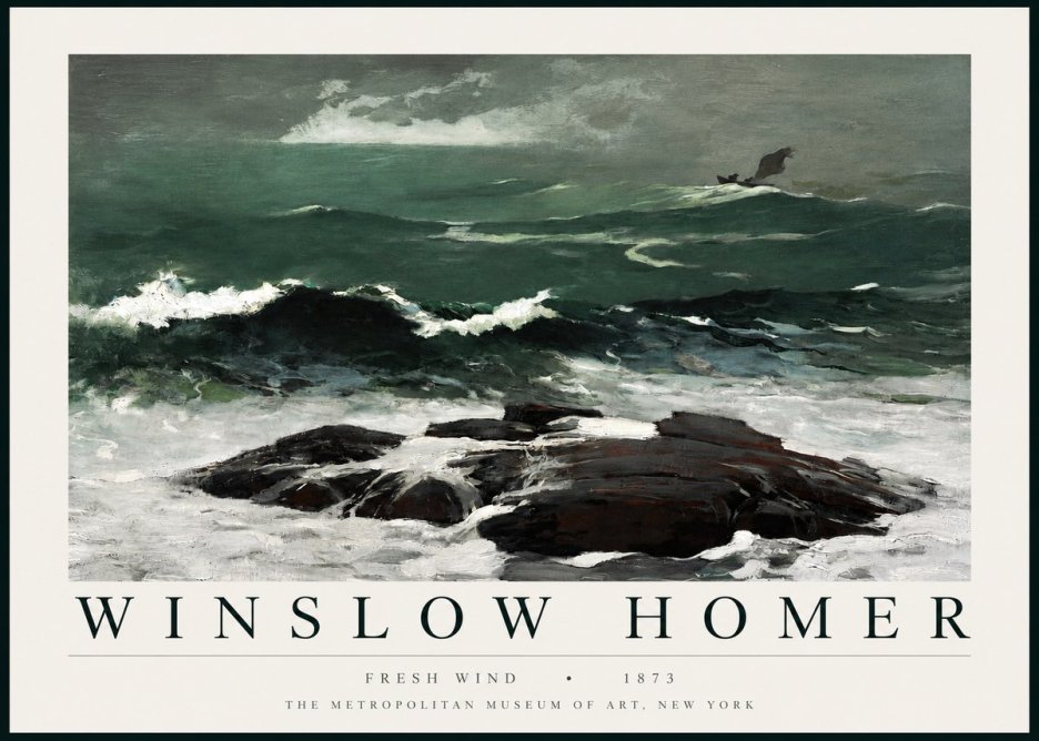 Winslow Homer Fresh Wind No3 - Poszter
