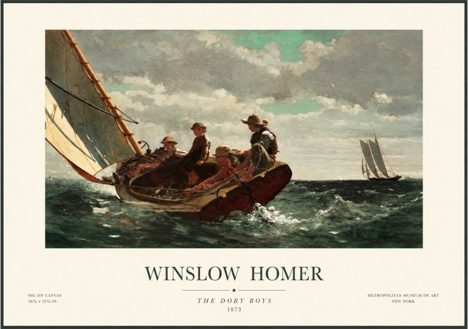Winslow Homer The Dory Boys No1 - Poszter