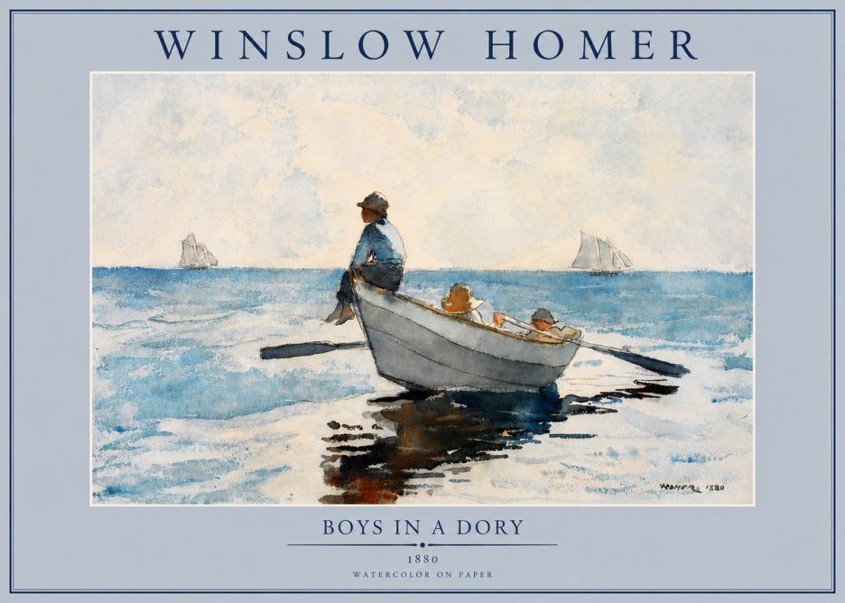 Winslow Homer Boys in a Dory I No2 - Poszter