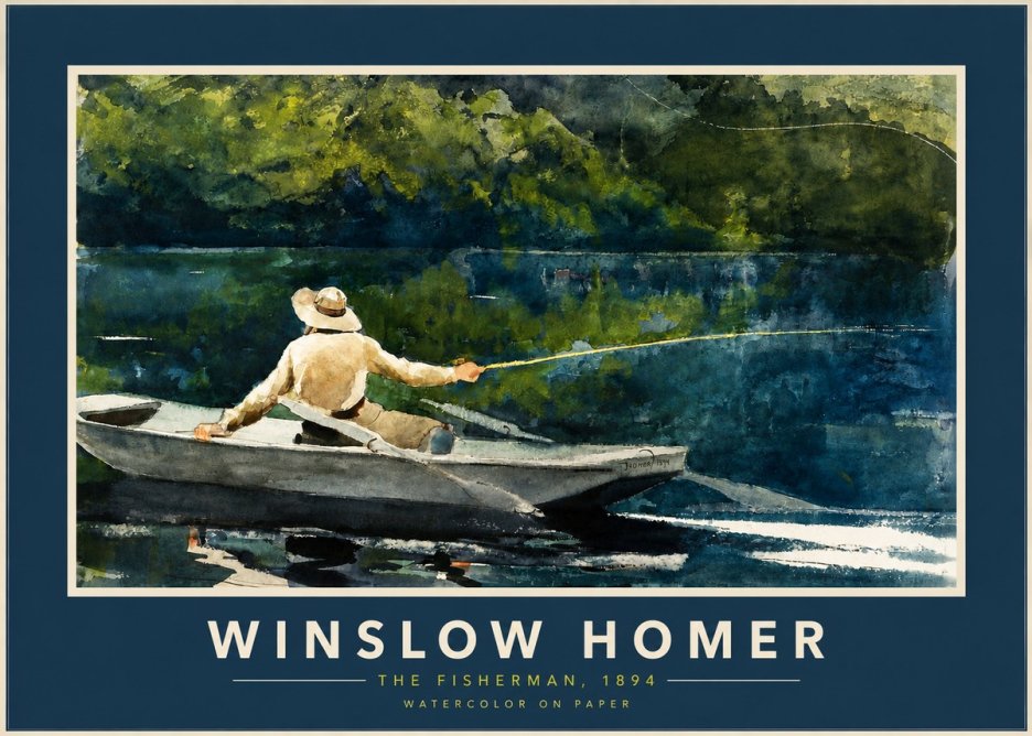 Winslow Homer The Fisherman, 1894 No2 - Poszter