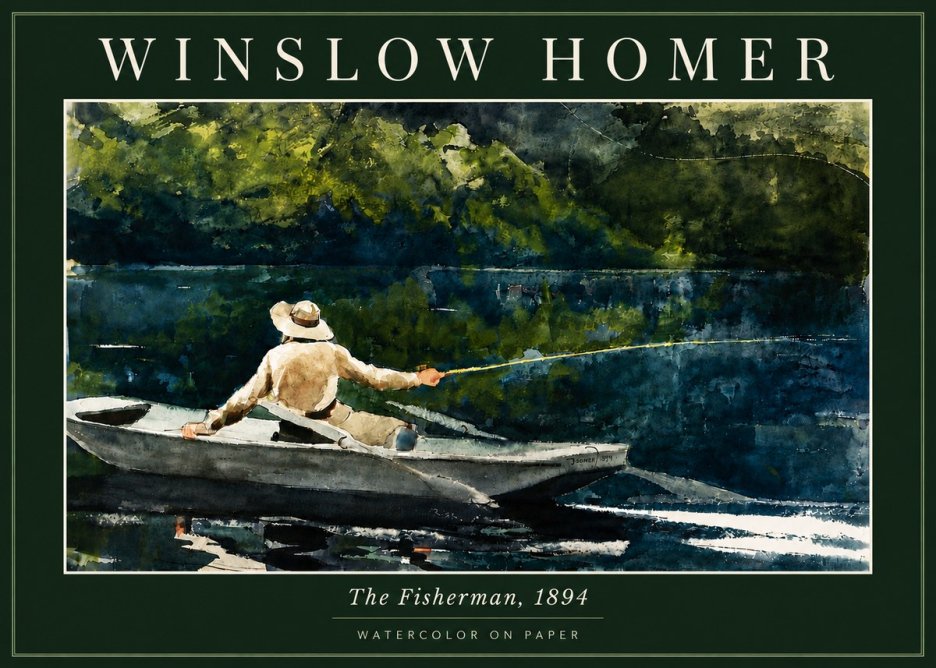 Winslow Homer The Fisherman, 1894 No5 - Poszter