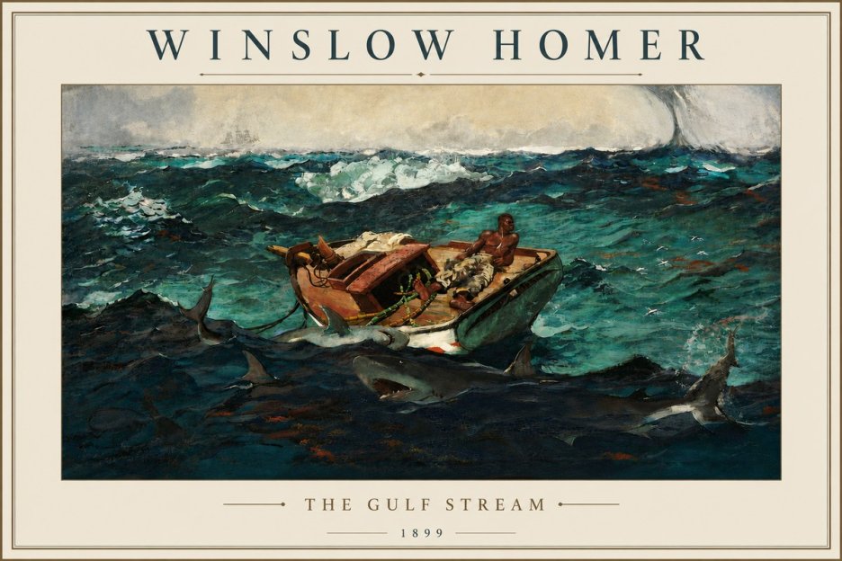 Winslow Homer The Gulf Stream No5 - Poszter