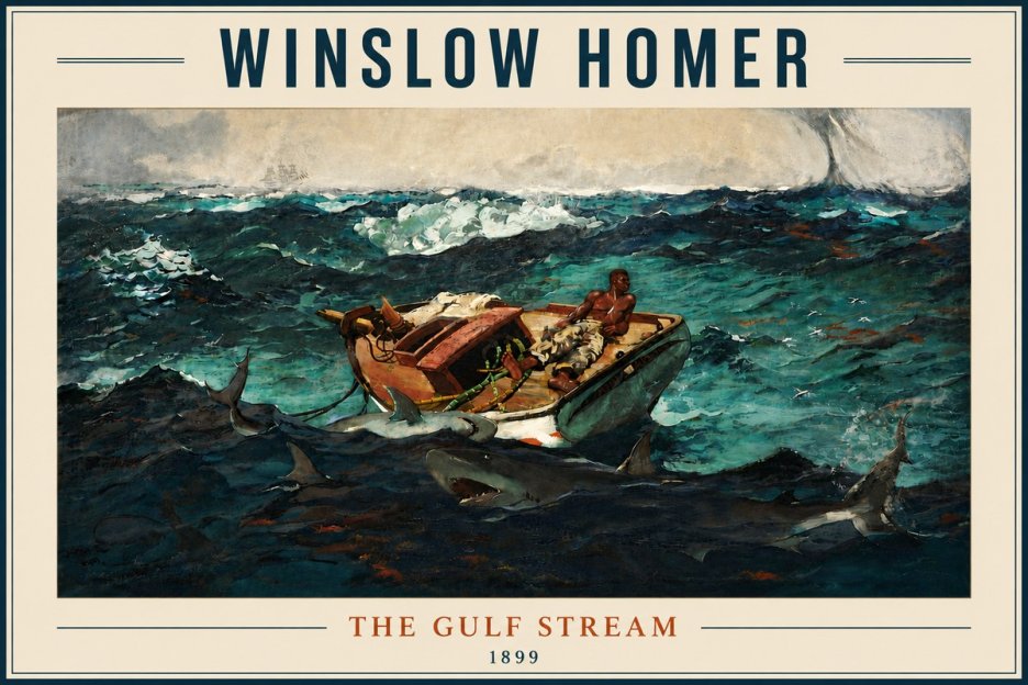 Winslow Homer The Gulf Stream No6 - Poszter