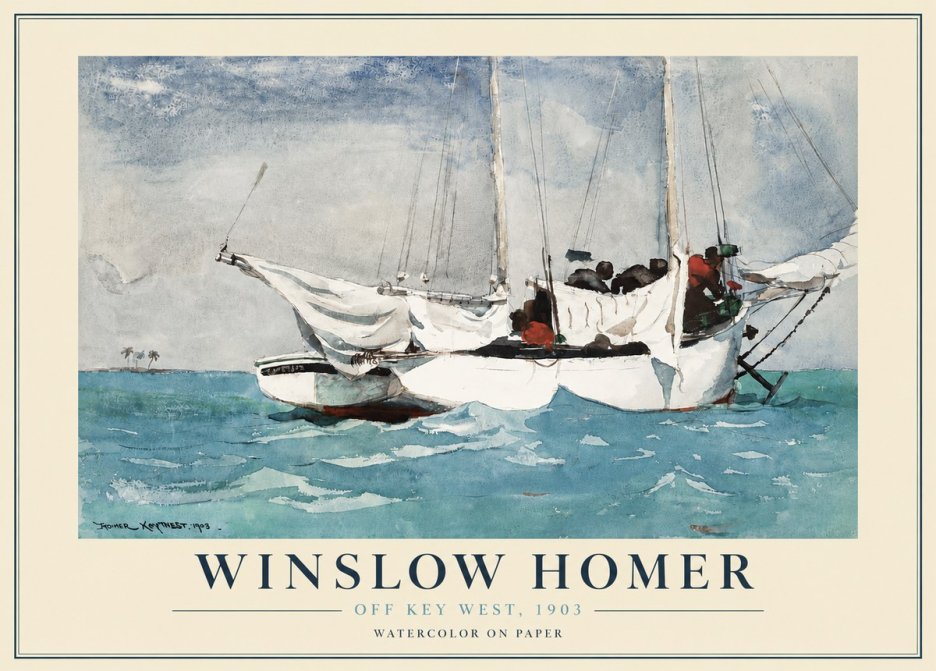 Winslow Homer Off Key West, 1903 No4 - Poszter