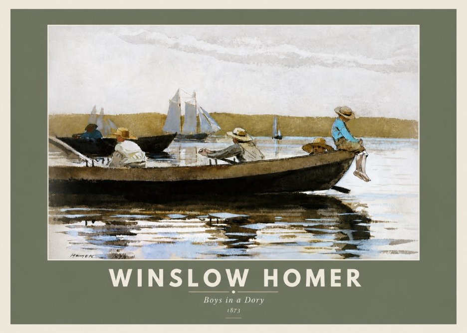 Winslow Homer Boys in a Dory II No3 - Poszter