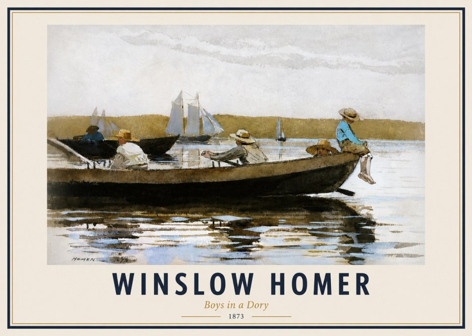 Winslow Homer Boys in a Dory II No4 - Poszter