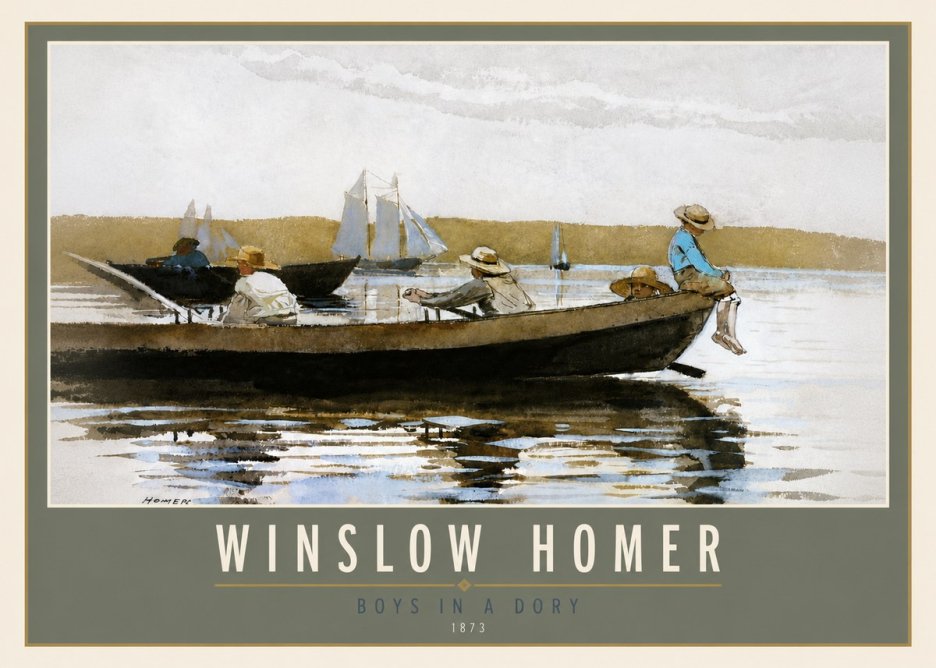 Winslow Homer Boys in a Dory II No5 - Poszter