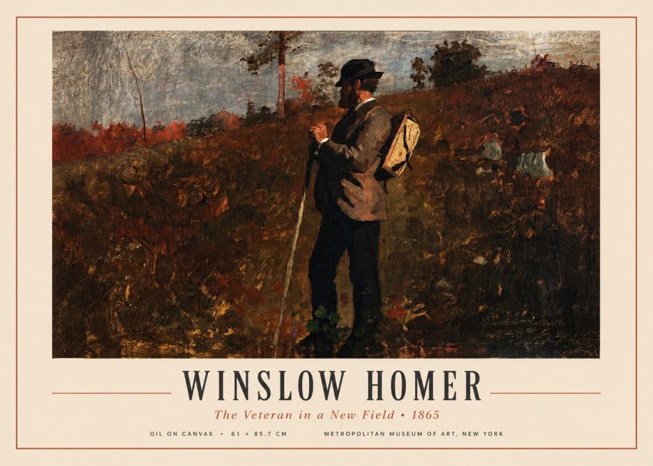 Winslow Homer The Veteran in a New Field No3 - Poszter