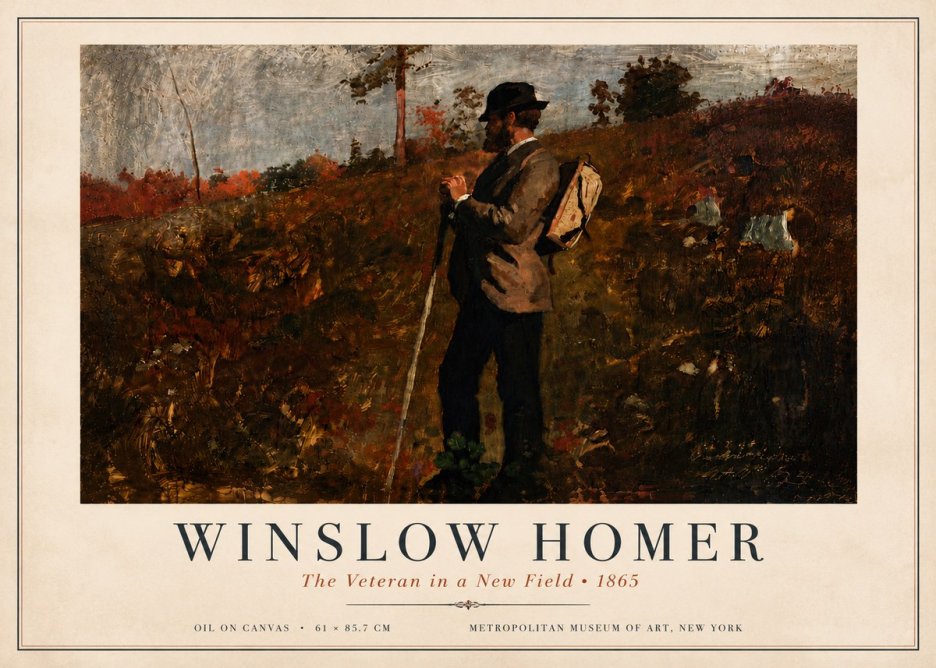 Winslow Homer The Veteran in a New Field No6 - Poszter
